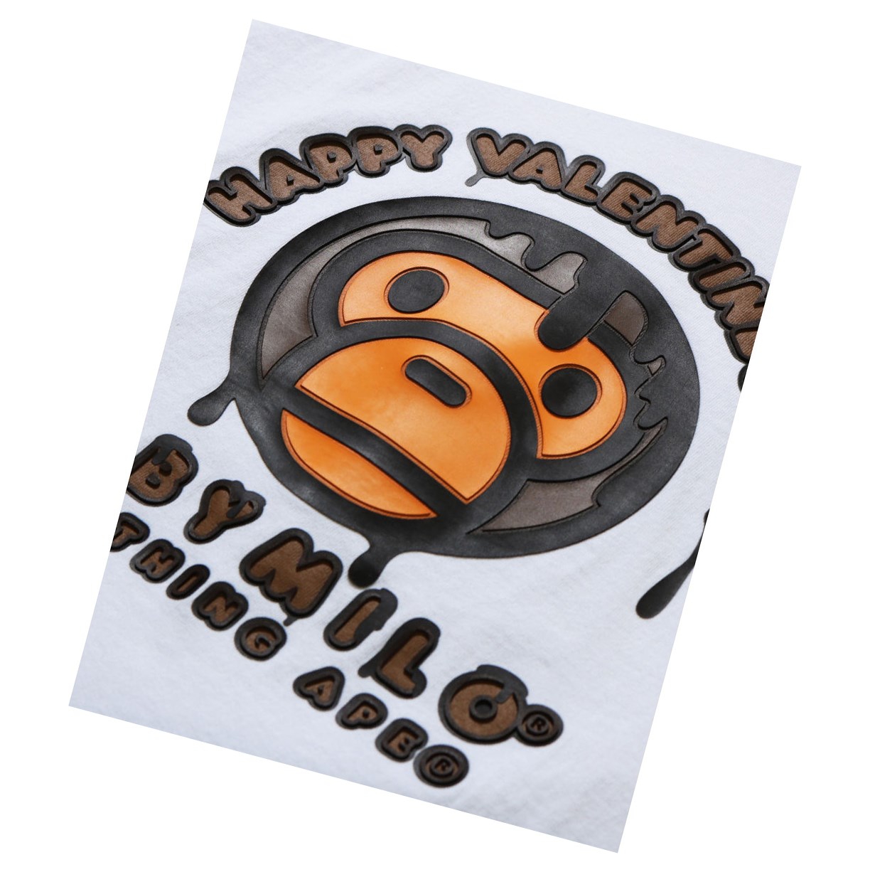 T Chemises A BATHING APE Bape Valentine Chocolate Baby Tee Corta Sleeve Blanche Femme France | ZBC-82156150