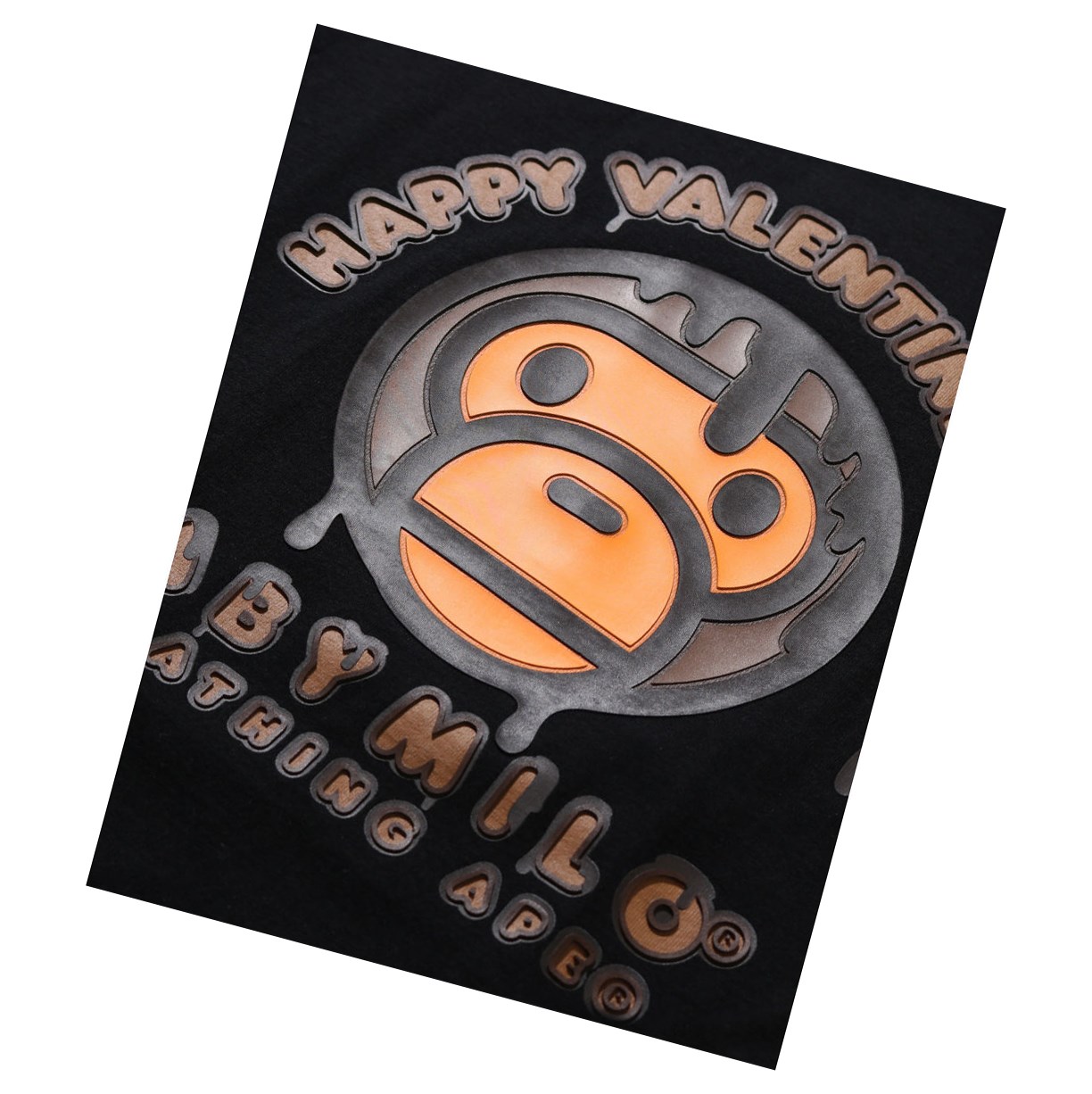 T Chemises A BATHING APE Bape Valentine Chocolate Baby Tee Corta Sleeve Noir Femme France | VUB-57133739