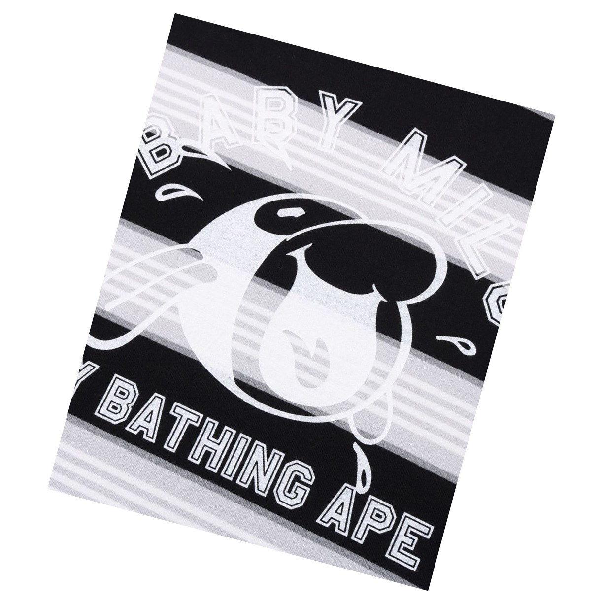 T Chemises A BATHING APE Bape Baby Milo Hoop Tee Long Sleeve Noir Femme France | NWV-17908354