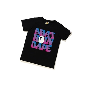 T Chemises A BATHING APE Bape A Bathing Ape Tee Corta Sleeve Noir Femme France | PNE-32332938