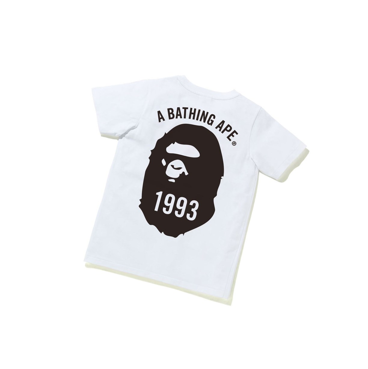 T Chemises A BATHING APE Bape Ape Head One Point Tee #4 Corta Sleeve Blanche Femme France | WVF-01769838