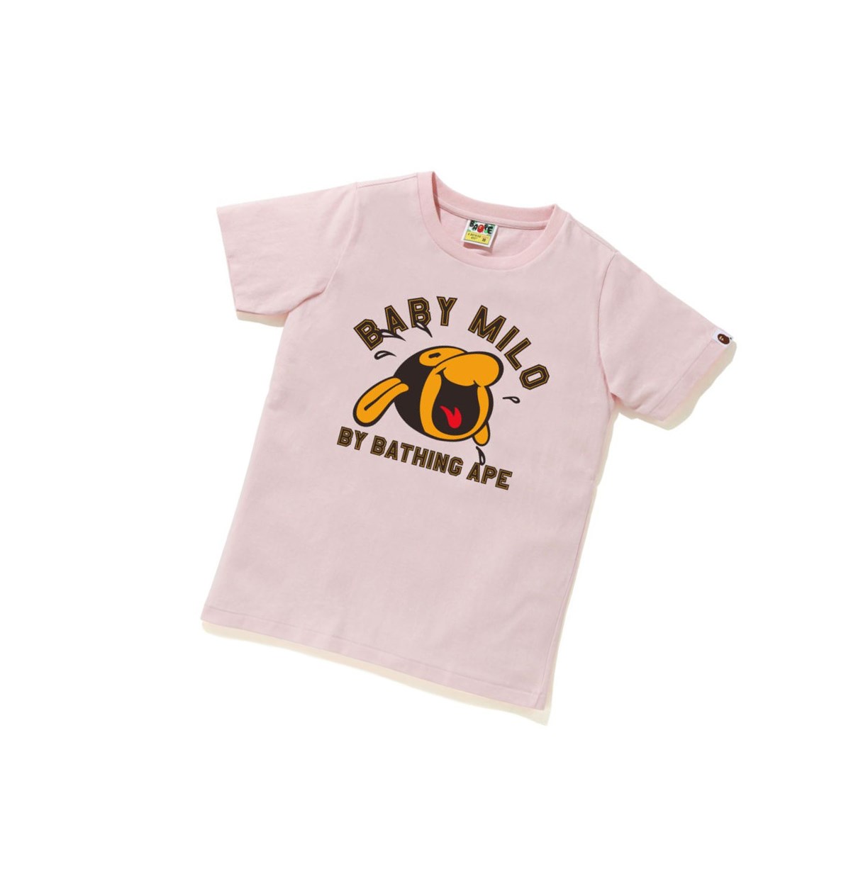 T Chemises A BATHING APE Bape Classiche Baby Milo Tee #1 Corta Sleeve Rose Femme France | ZCG-82682710