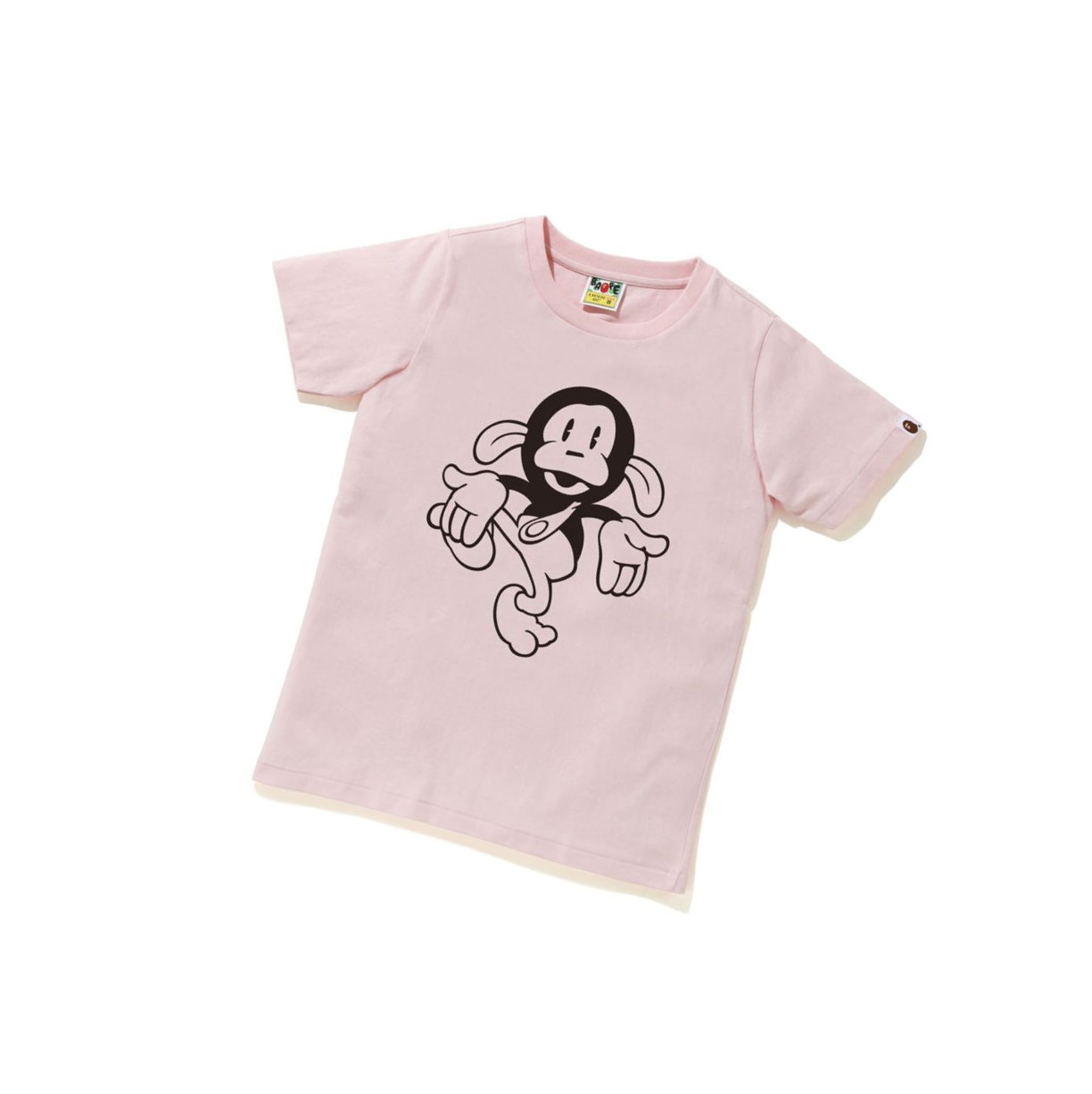 T Chemises A BATHING APE Bape Pigment Classiche Baby Milo Tee Corta Sleeve Rose Femme France | TVS-21294396