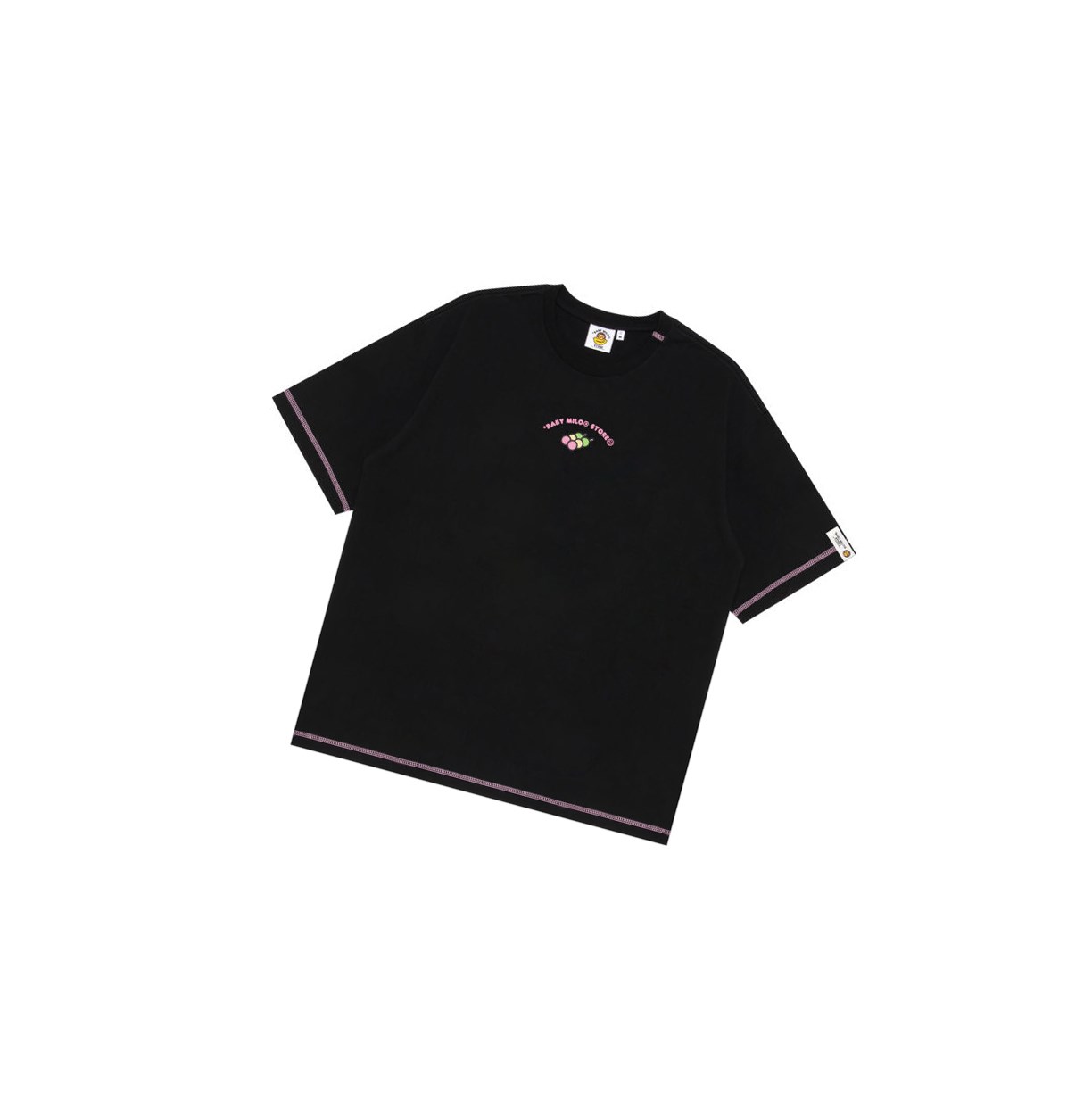 T Chemises A BATHING APE Bape Baby Milo Boxy Fit Tee Corta Sleeve Noir Femme France | AOX-73364848