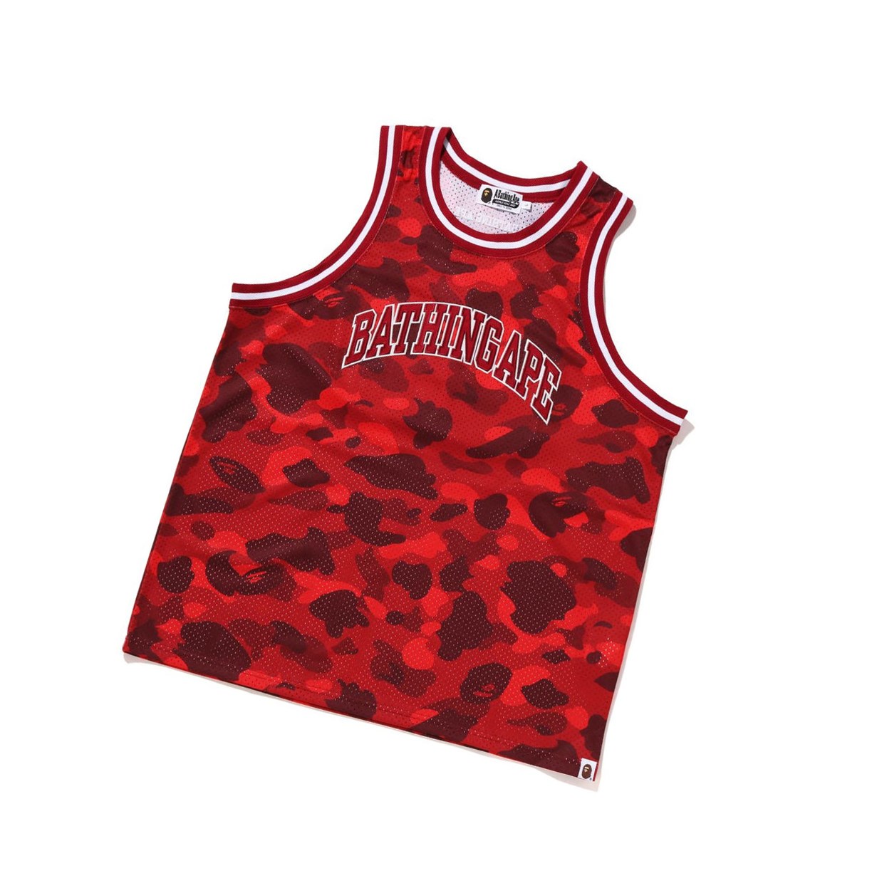 Tank Tops A BATHING APE Bape Color Camo Basketball Tank Top Rouge Homme France | VTT-90680909