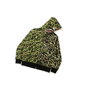 Sweat à Capuche A BATHING APE Bape X Mo'Wax X Unkle Bape Camo Zip Throughs Vert Homme France | PXR-39417721