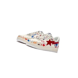 Baskets A BATHING APE Bape Sta #3 M2 Low Blanche Homme France | NUK-38440706