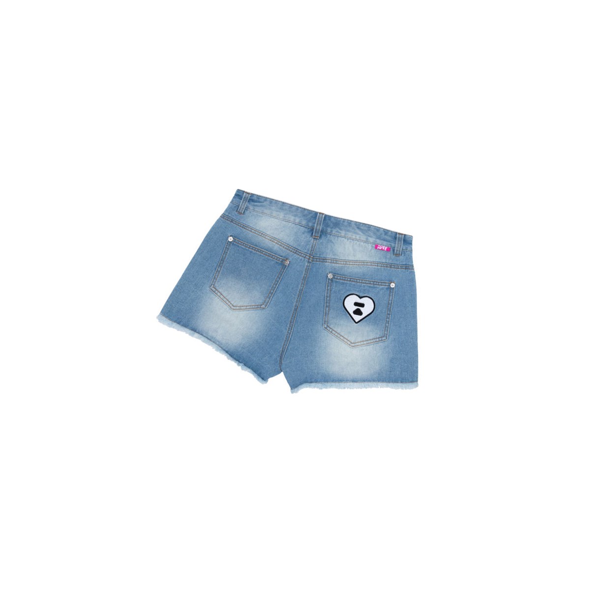 Shorts A BATHING APE Bape Logo Denim Denim Femme France | QMR-96301880