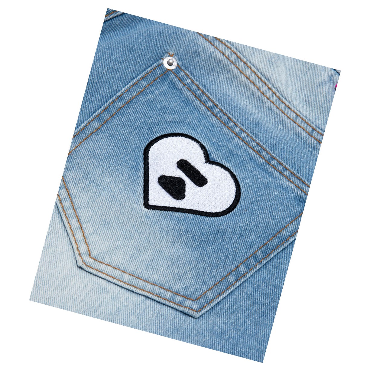 Shorts A BATHING APE Bape Logo Denim Denim Femme France | QMR-96301880