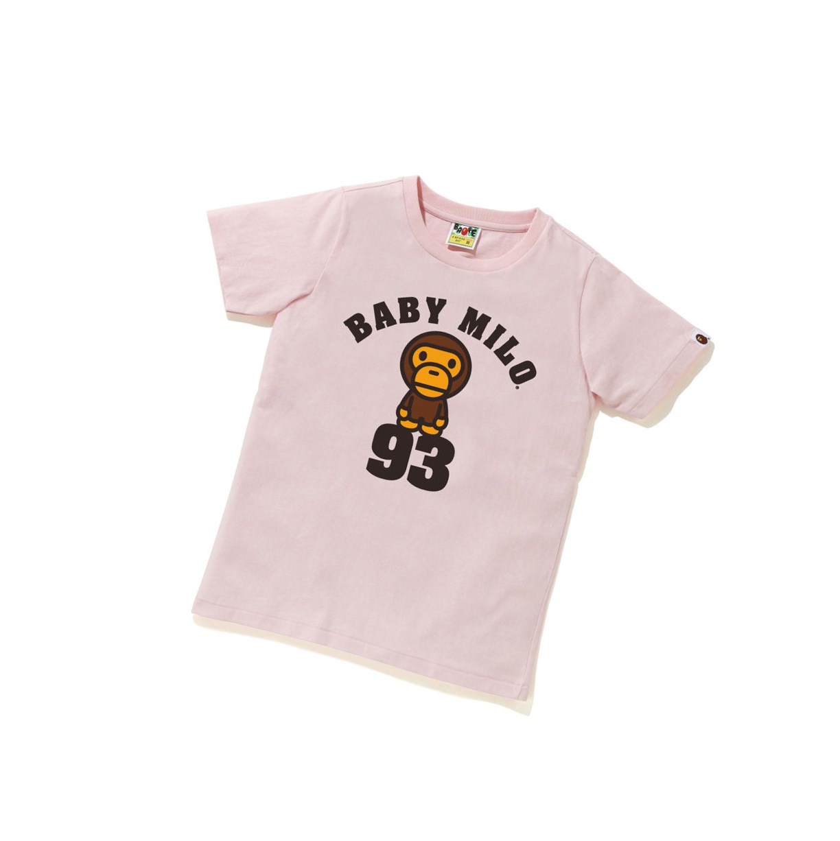 T Chemises A BATHING APE Bape Baby Milo On 93 Tee Corta Sleeve Rose Femme France | IWF-20929532