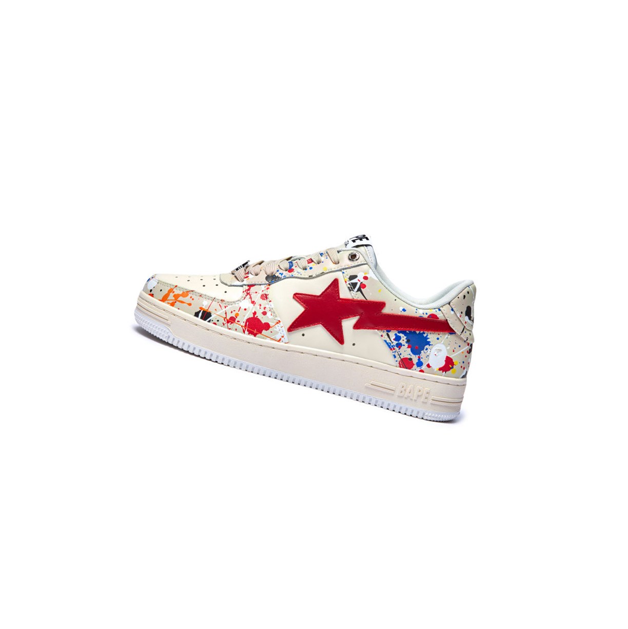 Baskets A BATHING APE Bape Sta #3 M2 Low Blanche Homme France | NUK-38440706