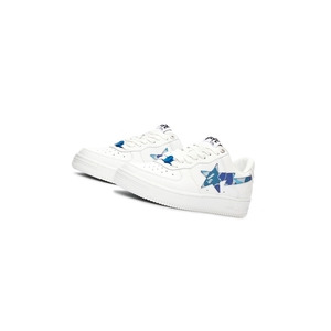 Baskets A BATHING APE Bape Sta? White / Abc Camo Low Bleu Femme France | BWR-53777173