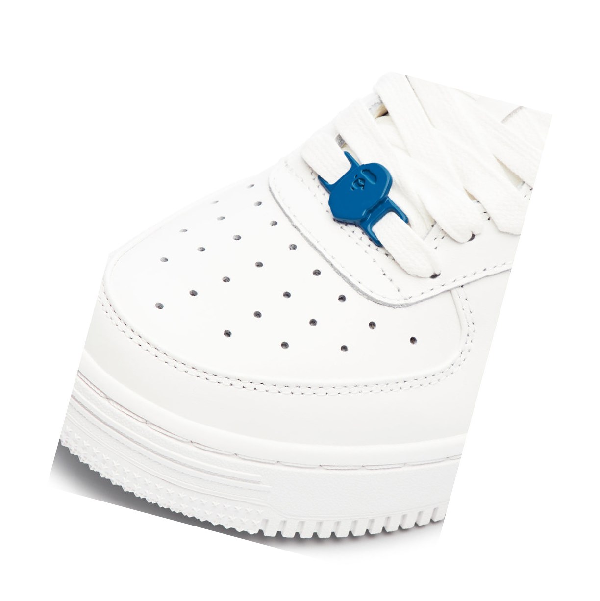 Baskets A BATHING APE Bape Sta? White / Abc Camo Low Bleu Femme France | BWR-53777173