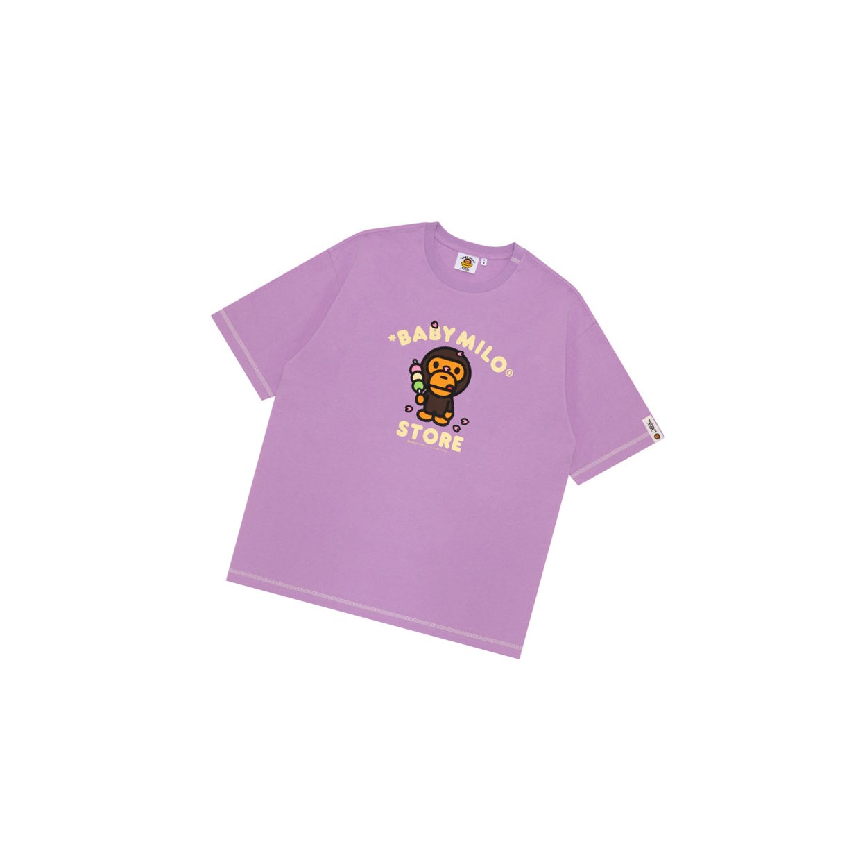 T Chemises A BATHING APE Bape Baby Milo Boxy Fit Tee Corta Sleeve Violette Femme France | GMU-84435842